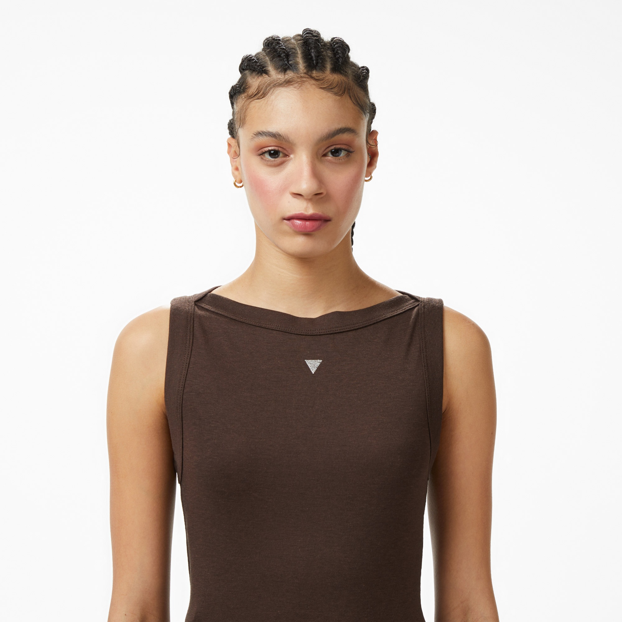 Guess Tina Ipek Karışımlı Kadın Kahverengi T-Shirt