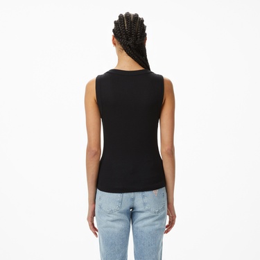  Guess Tina Ipek Karışımlı Kadın Siyah T-Shirt