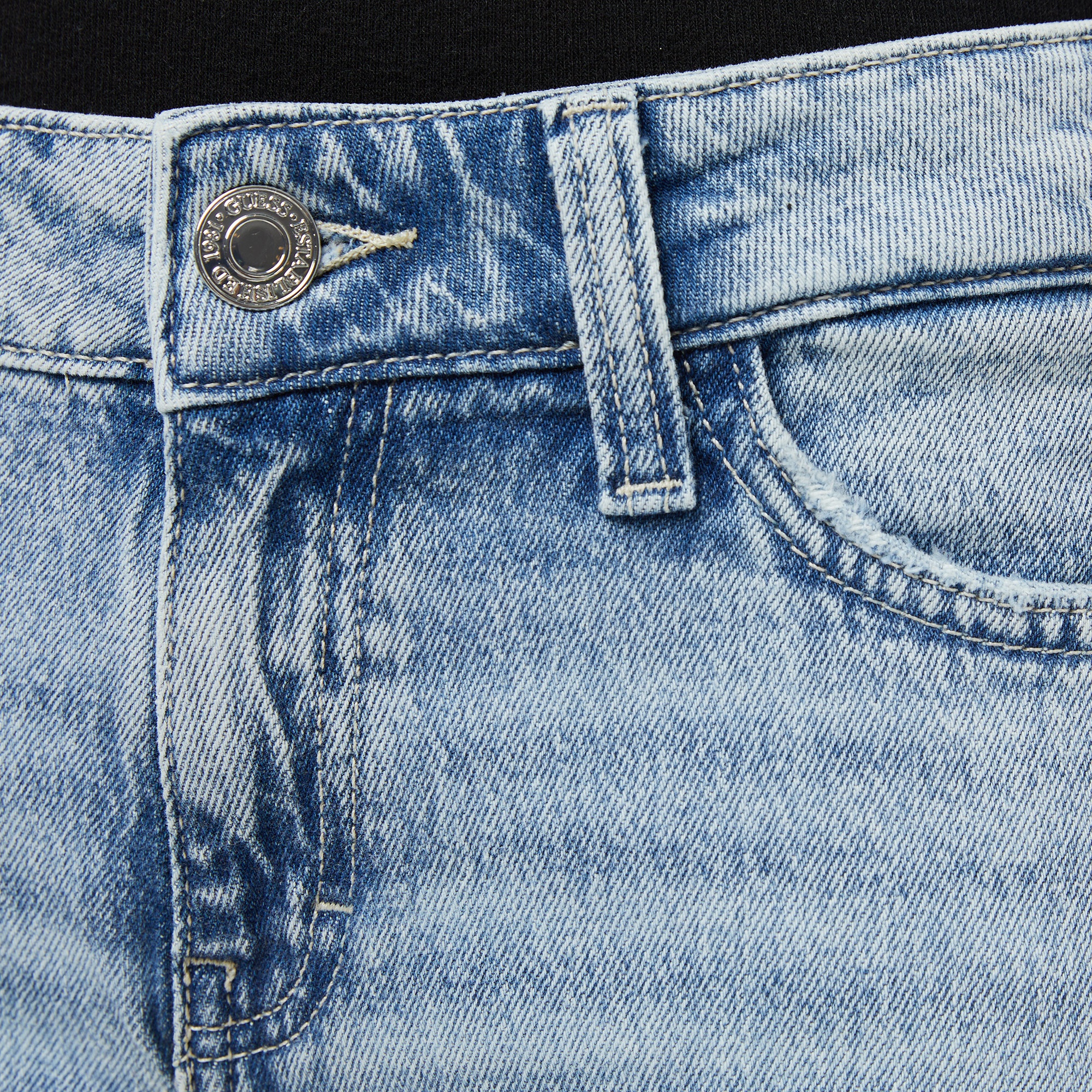 Guess Nicky Regular Fit Kadın Mavi Jean