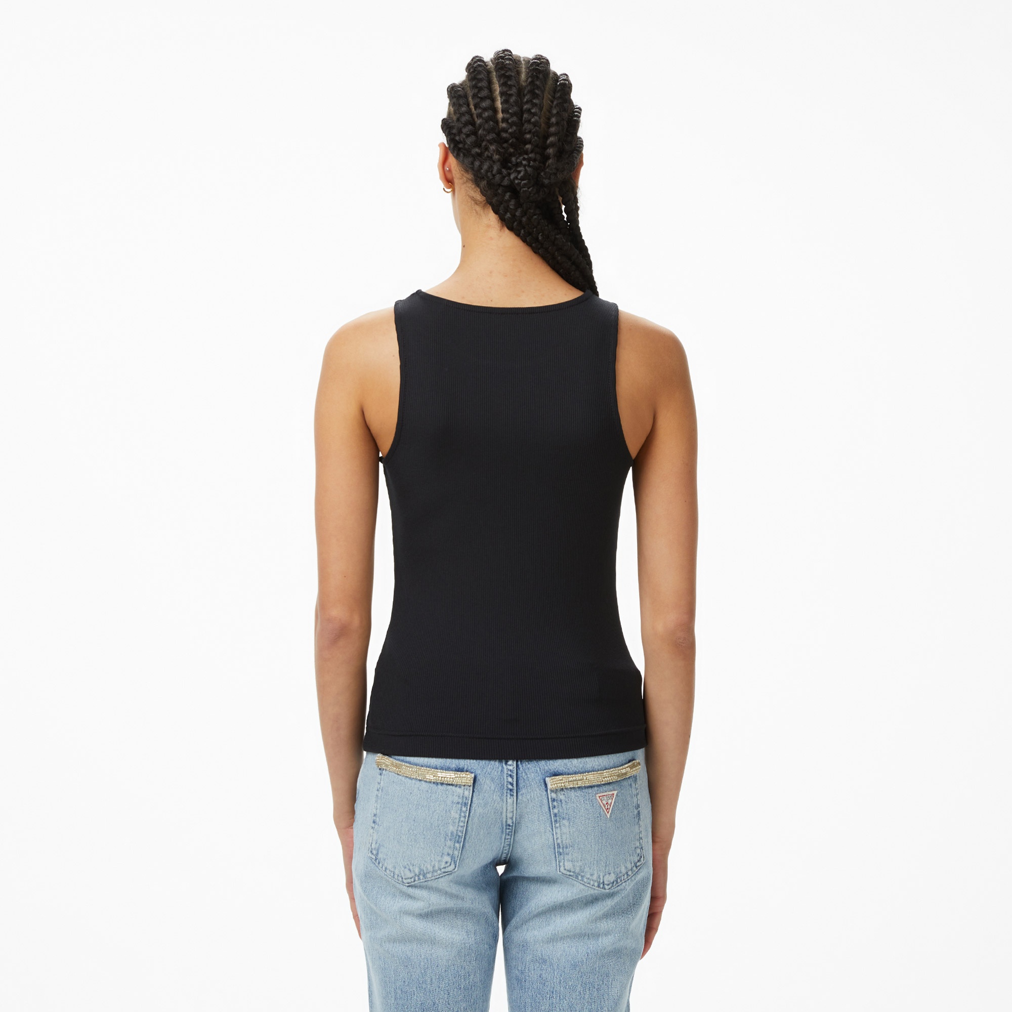 Guess Round Kadın Siyah T-Shirt