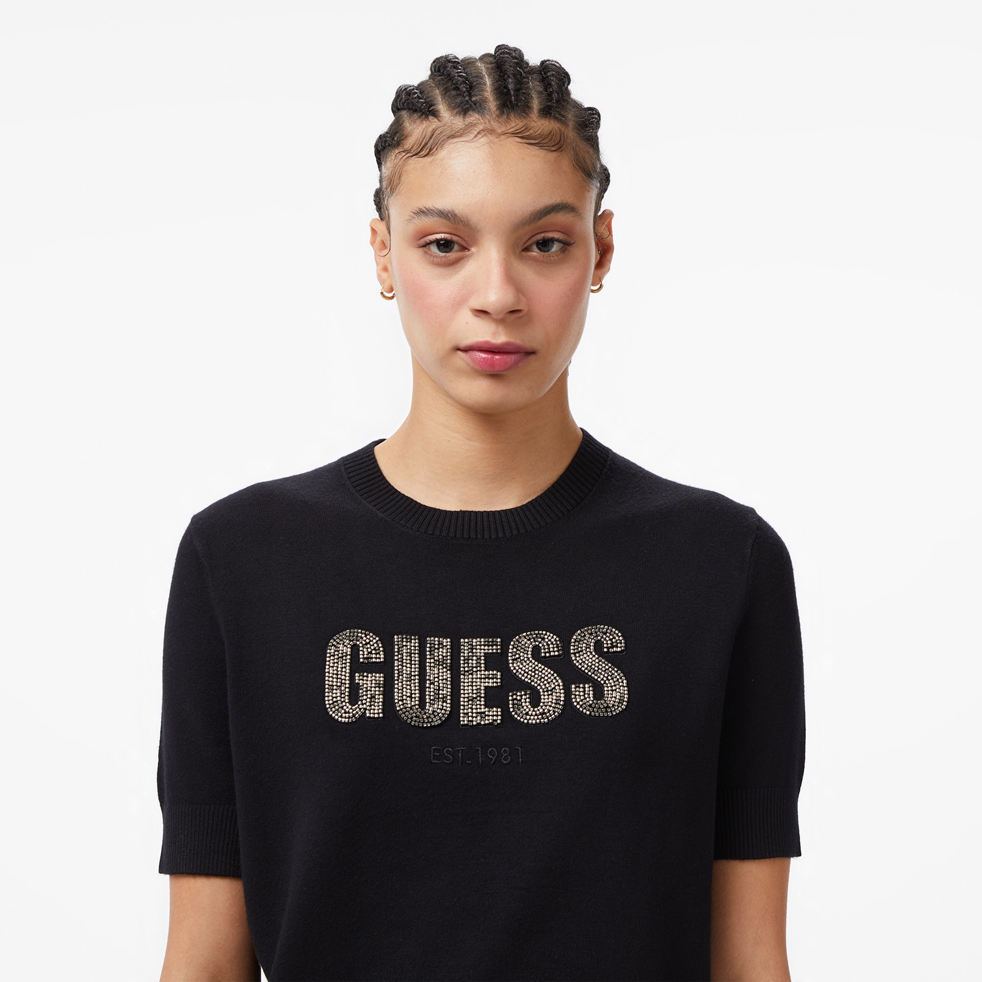 Guess Norah Kadın Siyah Triko