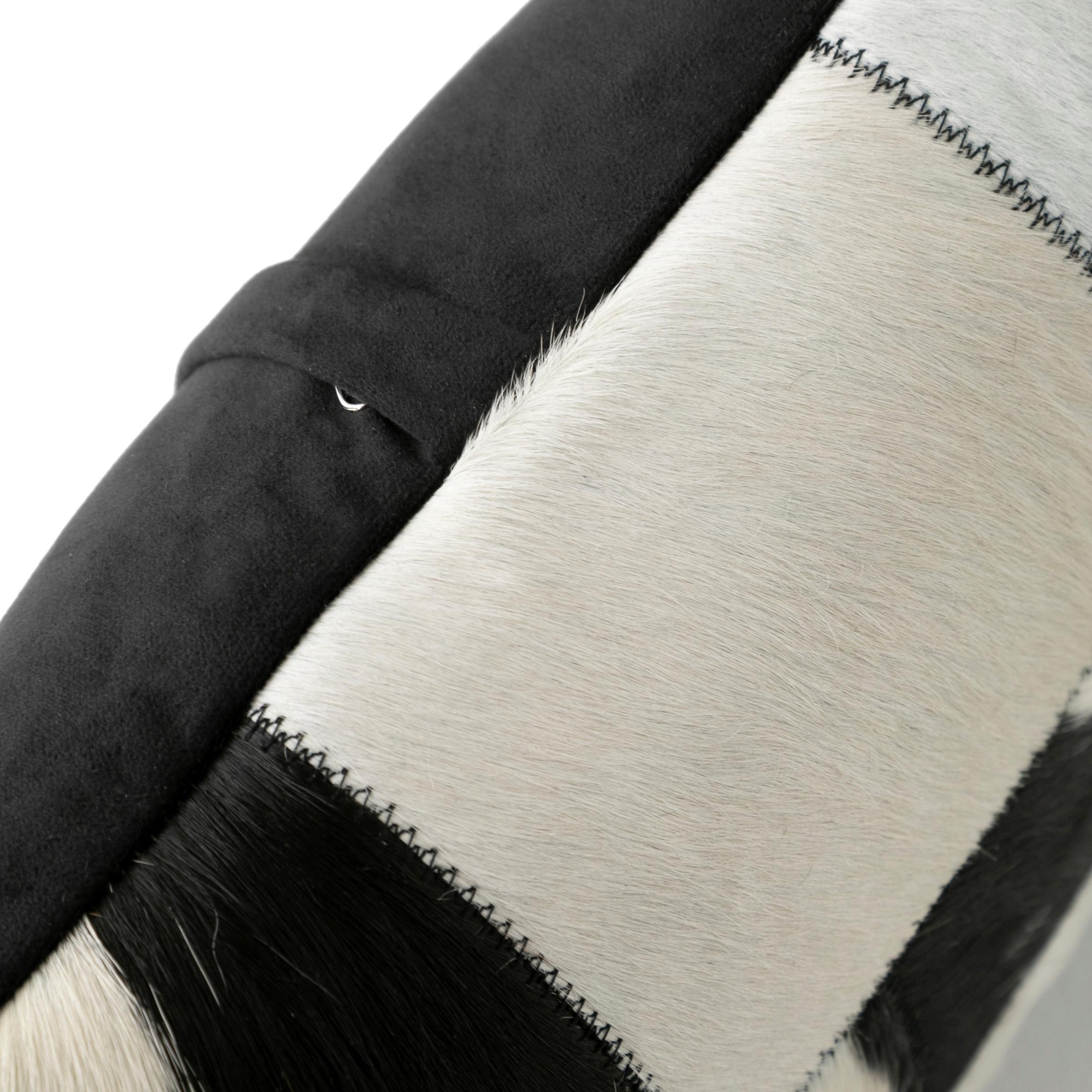 ANDREW DERİ KIRLENT SİYAH BEYAZ 45X45