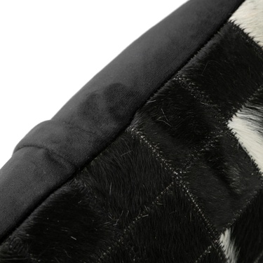  LUCAS DERİ KIRLENT SİYAH BEYAZ 45X45