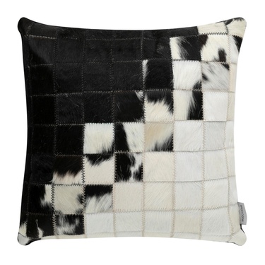  LUCAS DERİ KIRLENT SİYAH BEYAZ 45X45