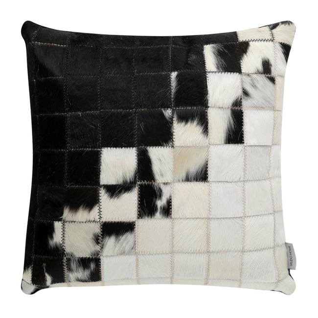  LUCAS DERİ KIRLENT SİYAH BEYAZ 45X45