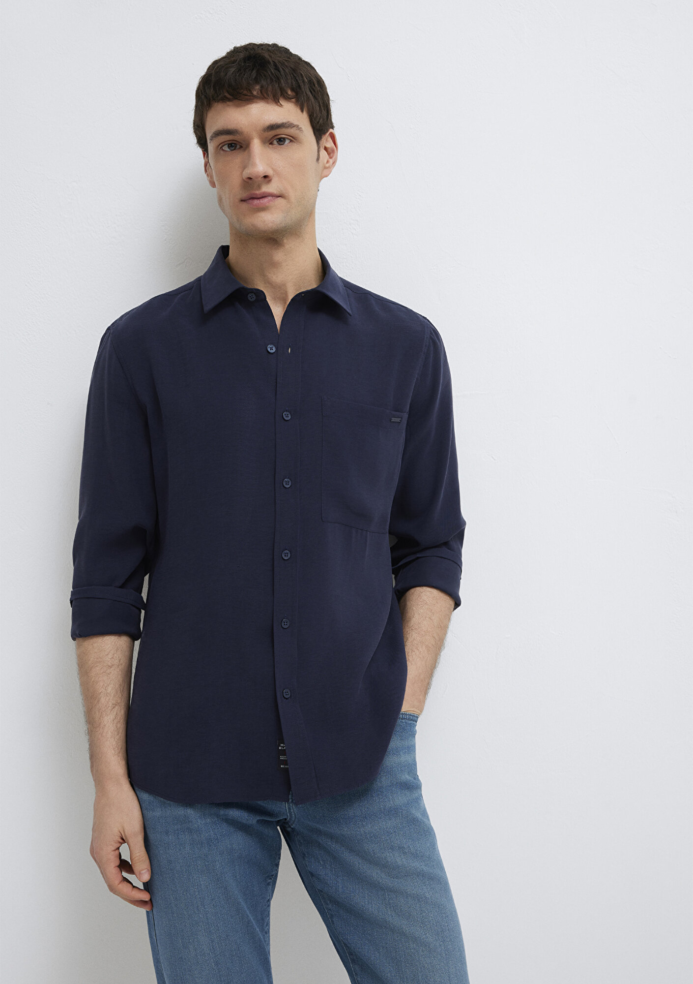  Mavi Lacivert Gömlek Regular Fit / Normal Kesim 0212010-86415