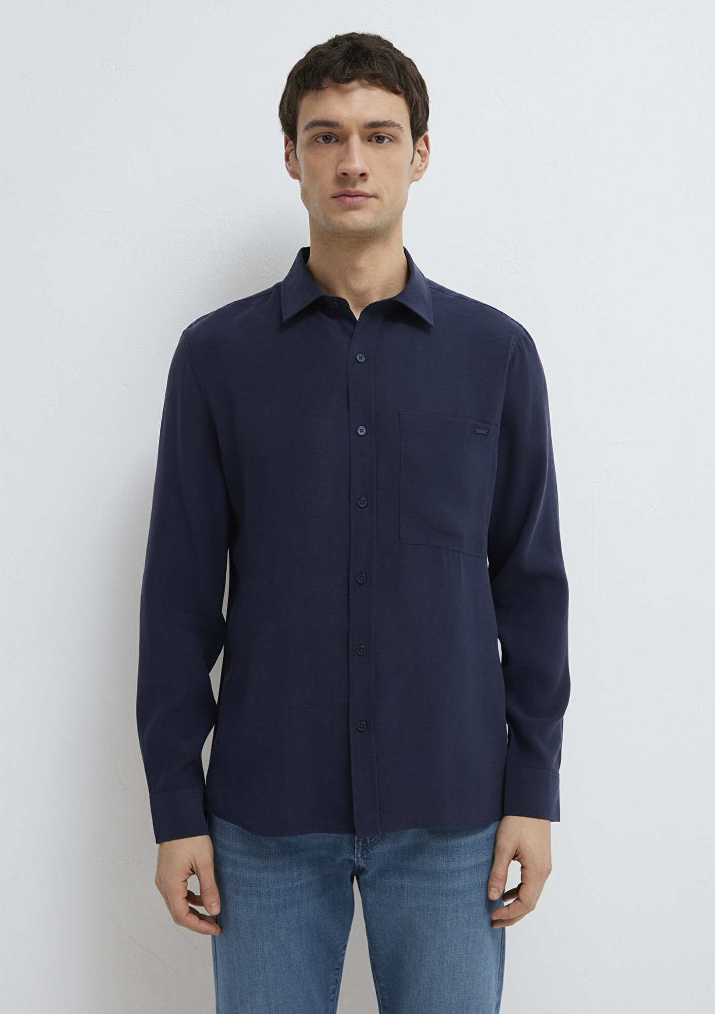  Mavi Lacivert Gömlek Regular Fit / Normal Kesim 0212010-86415