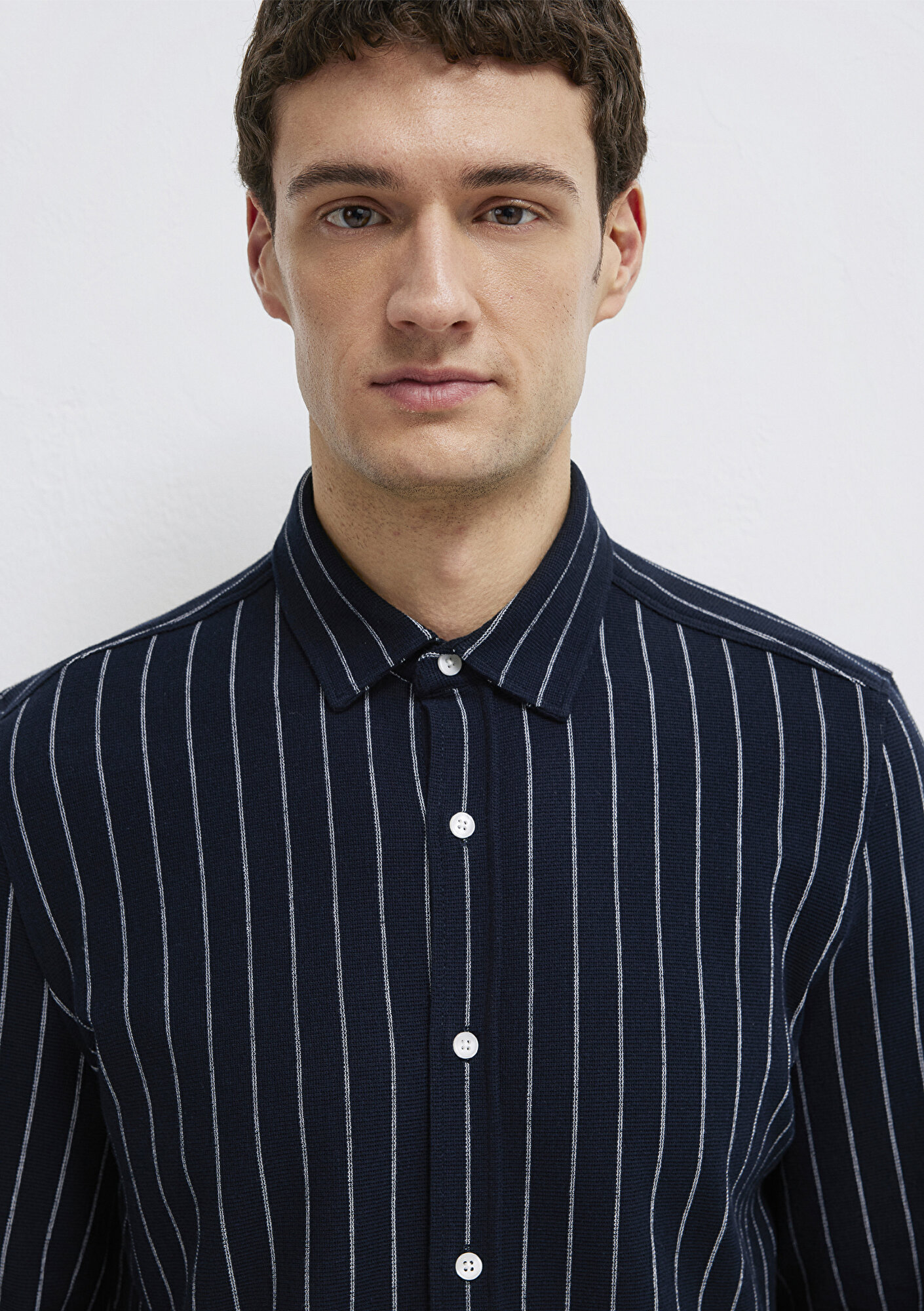 Mavi Çizgili Gömlek Regular Fit / Normal Kesim 0211998-91552