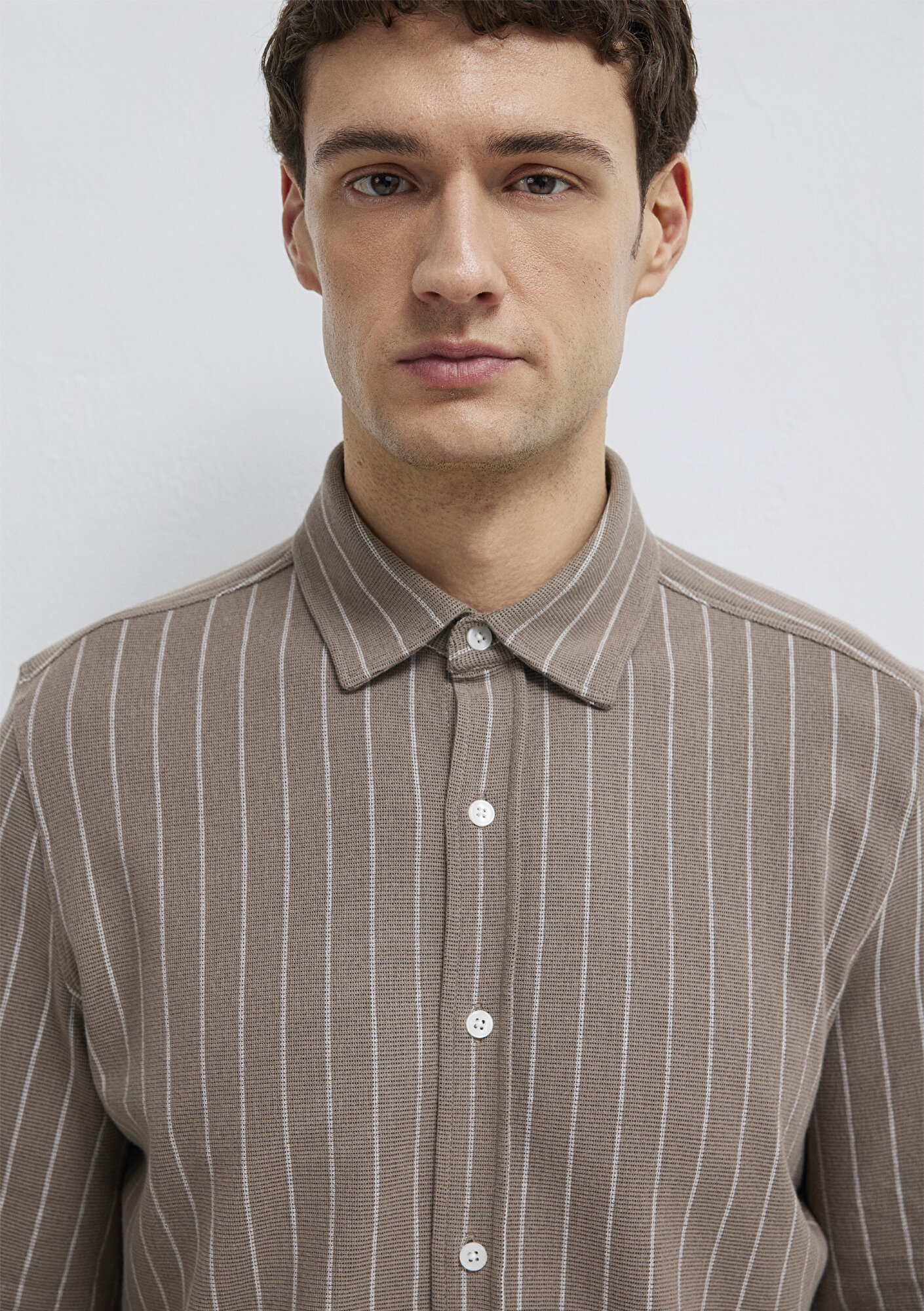  Mavi Çizgili Gömlek Regular Fit / Normal Kesim 0211998-91553