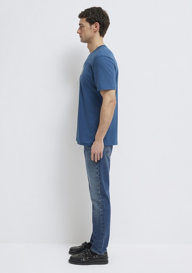  Mavi Mavi Baskılı Mavi Tişört Regular Fit / Normal Kesim 0613186-70764