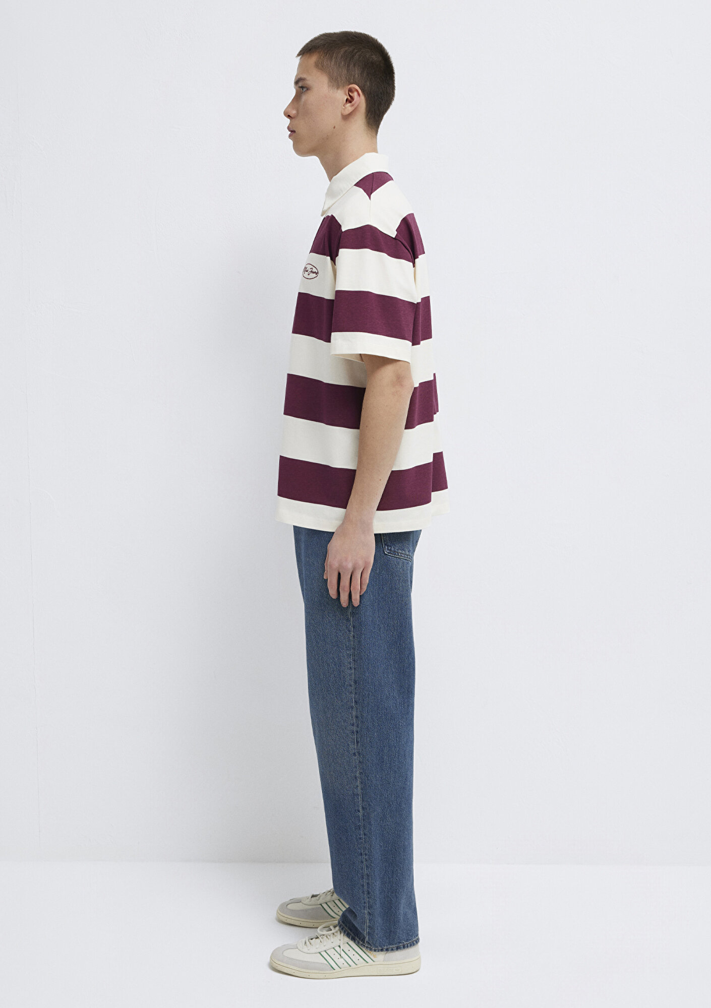  Mavi Mavi Jeans Çizgili Polo Tişört Boxy Fit 0613174-70670