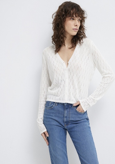  Mavi Ekru Hırka Slim Fit / Dar Kesim 1710845-70057