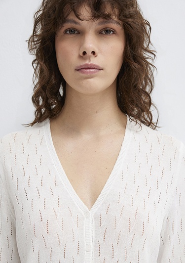  Mavi Ekru Hırka Slim Fit / Dar Kesim 1710845-70057