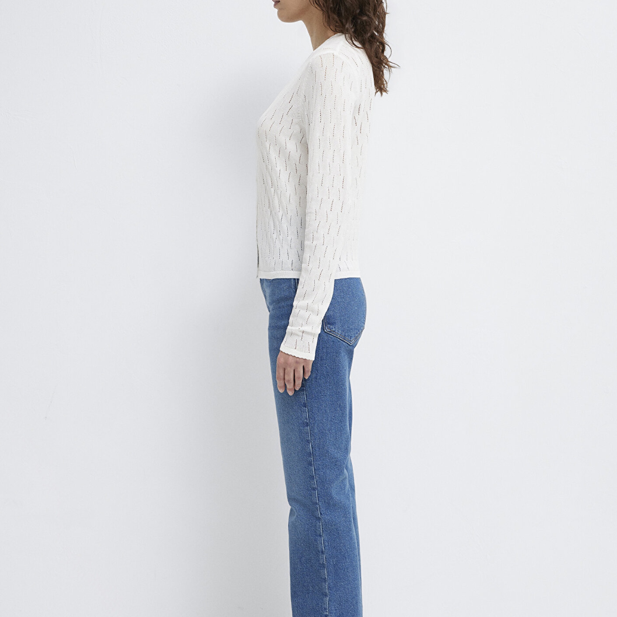 Mavi Ekru Hırka Slim Fit / Dar Kesim 1710845-70057