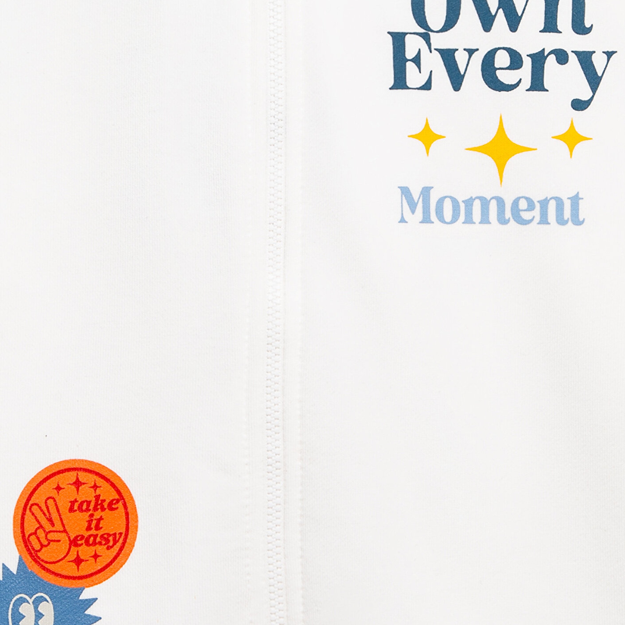 Mavi Baskılı Kapüşonlu Ekru Sweatshirt 6S10165-70057