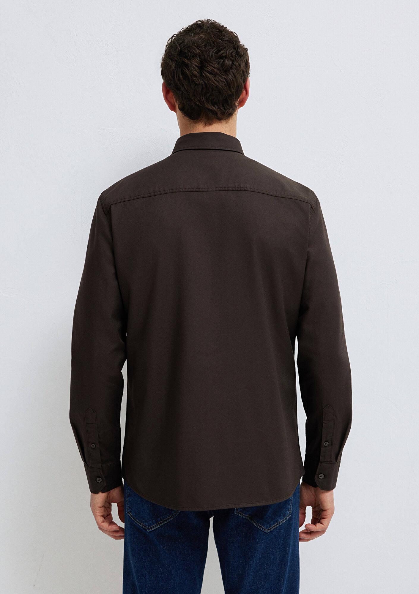  Mavi Kahverengi Gömlek Regular Fit / Normal Kesim 0212063-70219