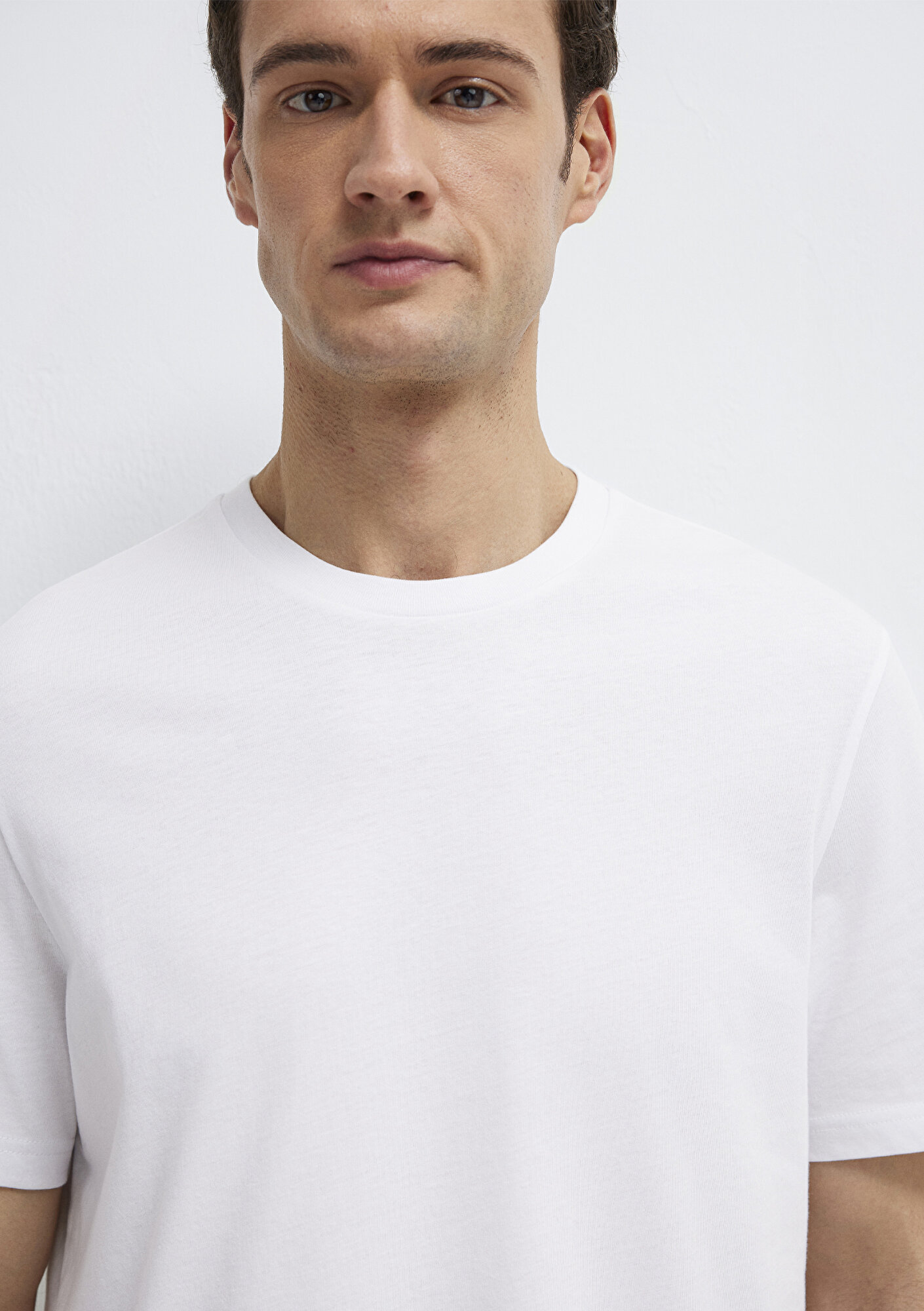 Mavi Beyaz Basic Tişört Regular Fit / Normal Kesim 0613477-620