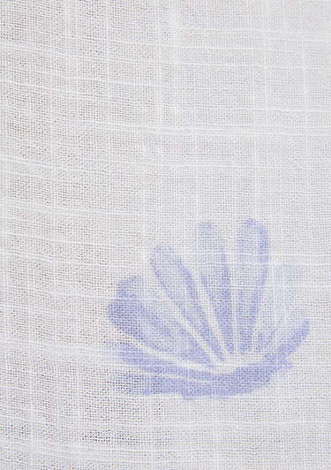  Mavi Baskılı Mavi Gömlek Loose Fit / Bol Rahat Kesim 122514-91497