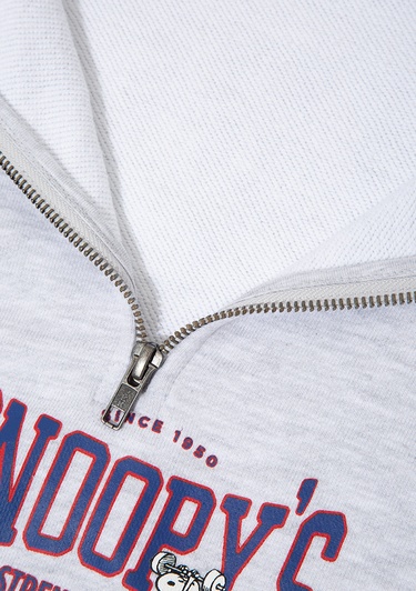  Mavi Peanuts Baskılı Gri Sweatshirt 1S10529-80196