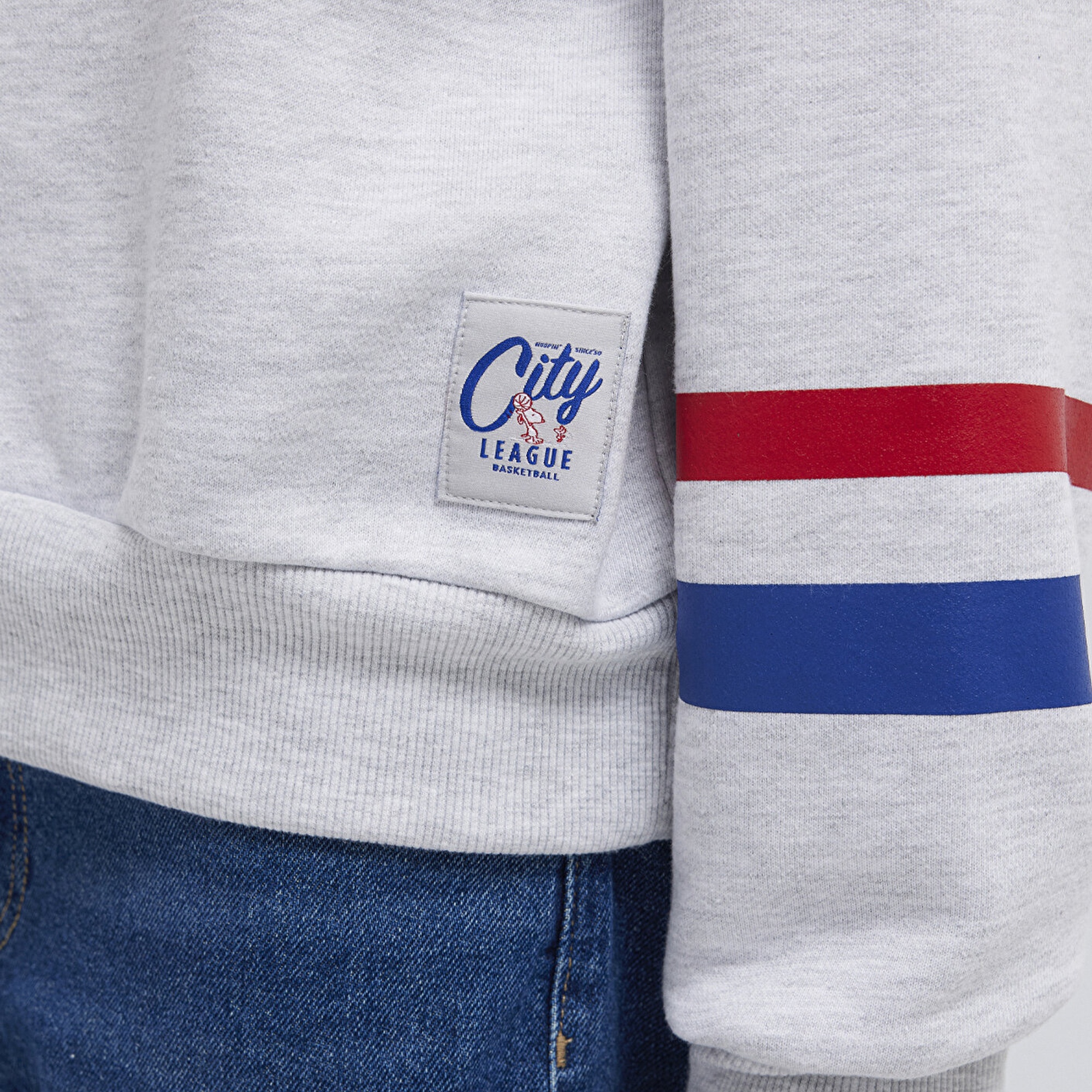 Mavi Peanuts Baskılı Gri Sweatshirt 1S10529-80196