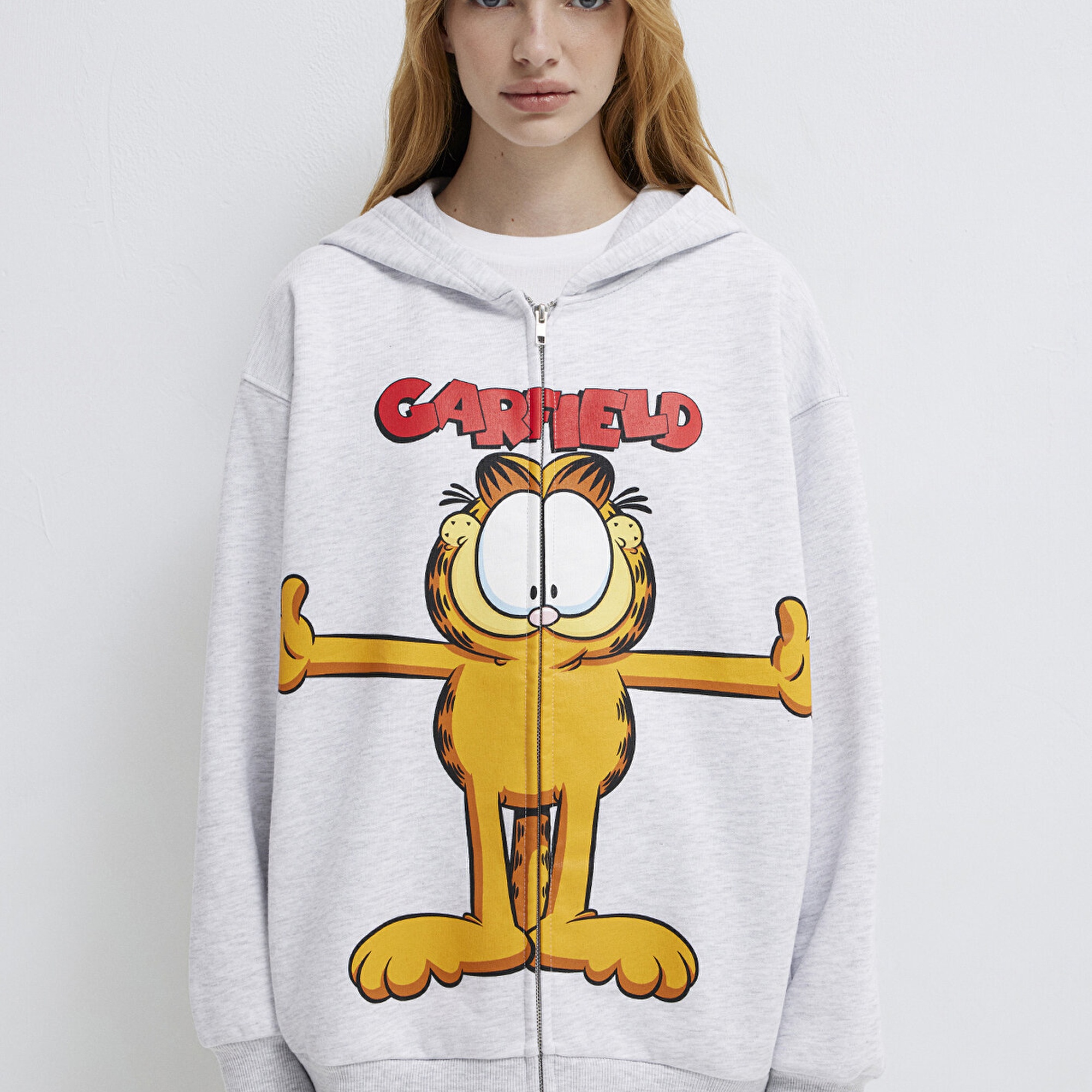 Mavi Garfield Baskılı Gri Sweatshirt 1S10527-88467