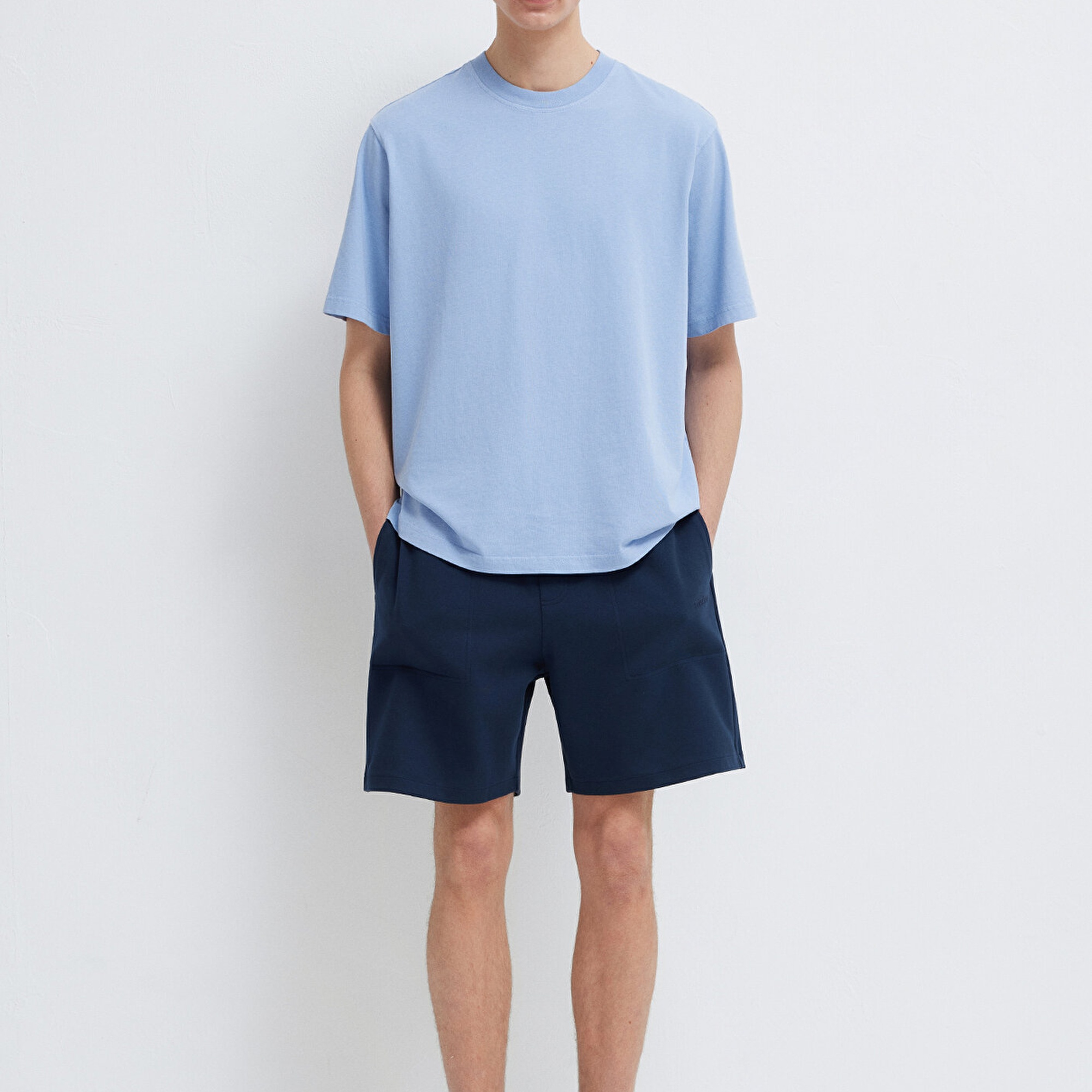 Mavi MVJNS Baskılı Lacivert Şort 0010586-82318