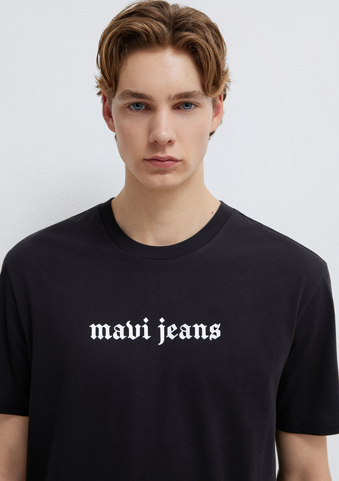 Mavi Mavi Jeans Baskılı Siyah Tişört Loose Fit / Bol Rahat Kesim 0613201-900