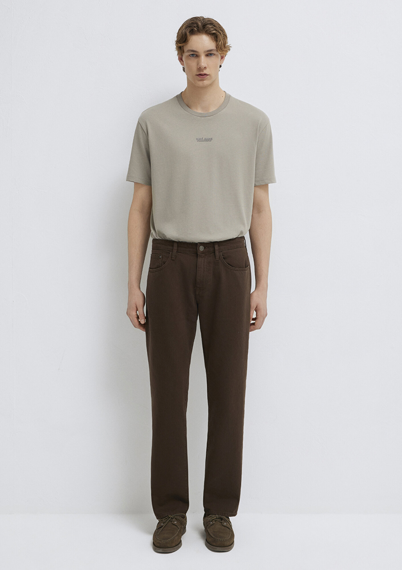  Mavi Lisbon Kahverengi Gabardin Pantolon 0010039-A2797