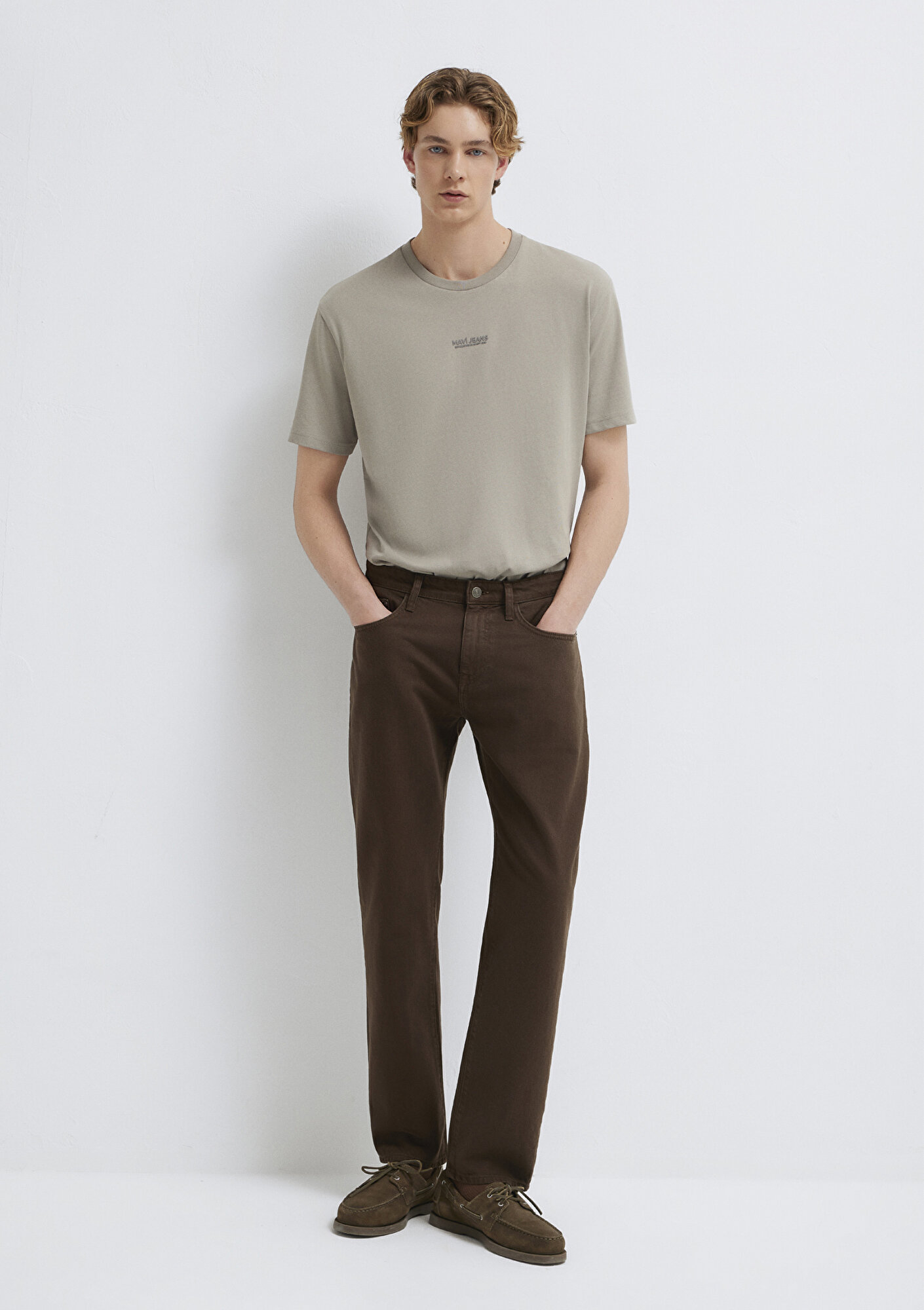 Mavi Lisbon Kahverengi Gabardin Pantolon 0010039-A2797