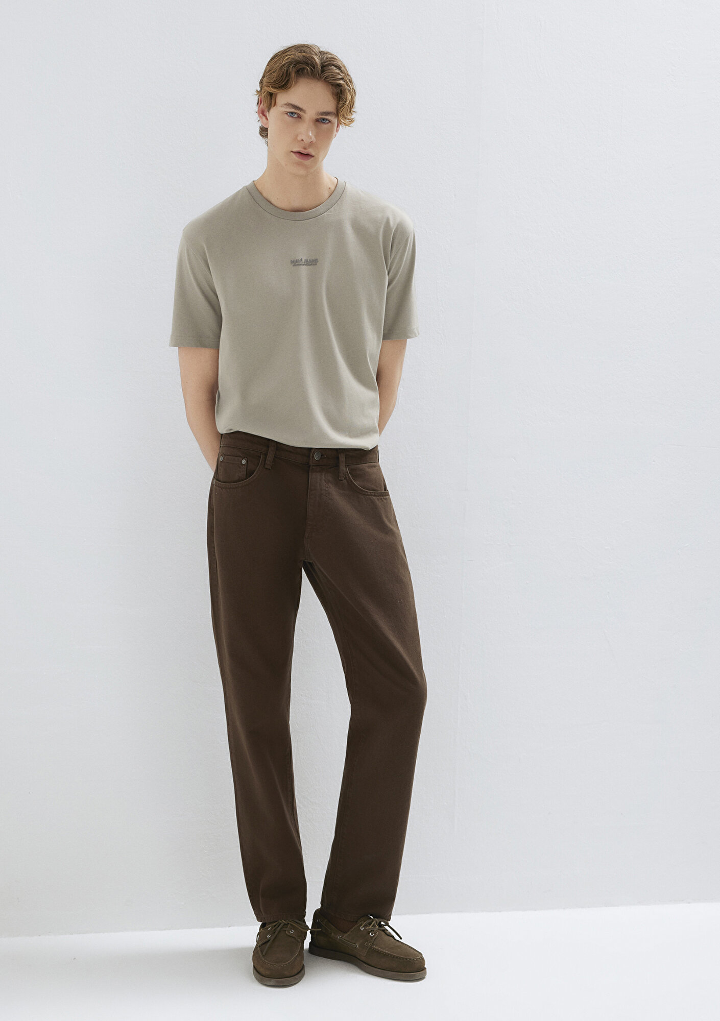  Mavi Lisbon Kahverengi Gabardin Pantolon 0010039-A2797