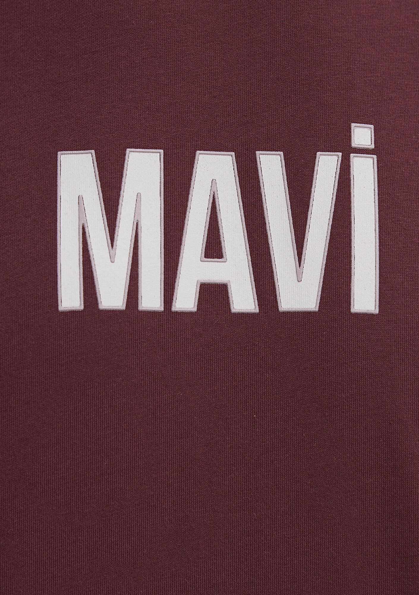 Mavi Mavi Logo Baskılı Bordo Tişört Regular Fit / Normal Kesim 0613186-70396