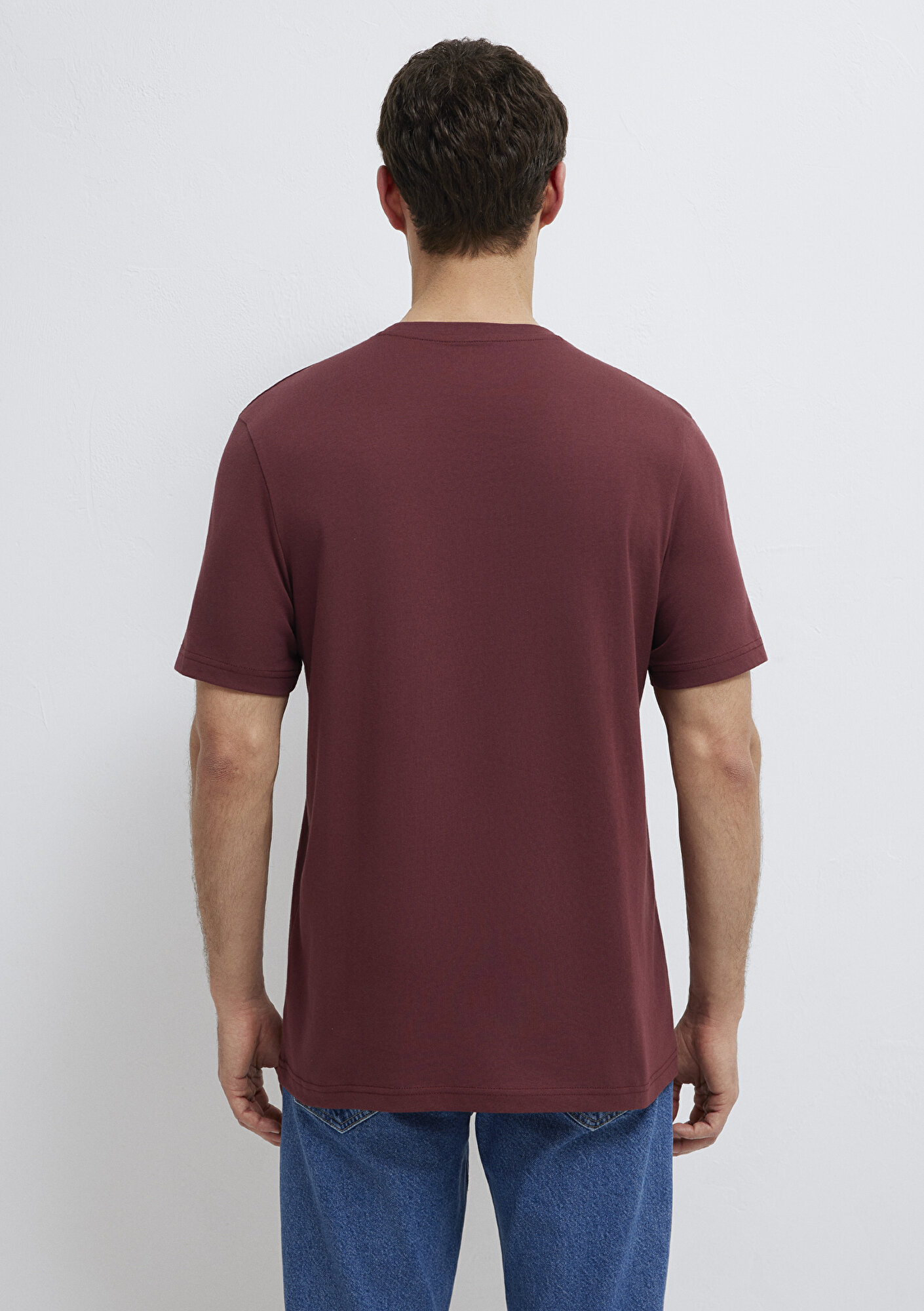 Mavi Mavi Logo Baskılı Bordo Tişört Regular Fit / Normal Kesim 0613186-70396