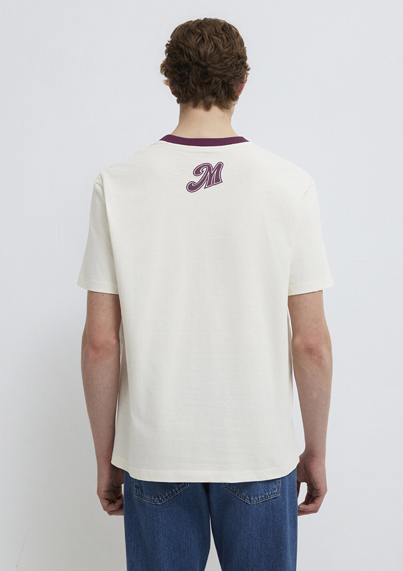  Mavi Copenhagen Baskılı Ekru Tişört Loose Fit / Bol Rahat Kesim 0613172-70056