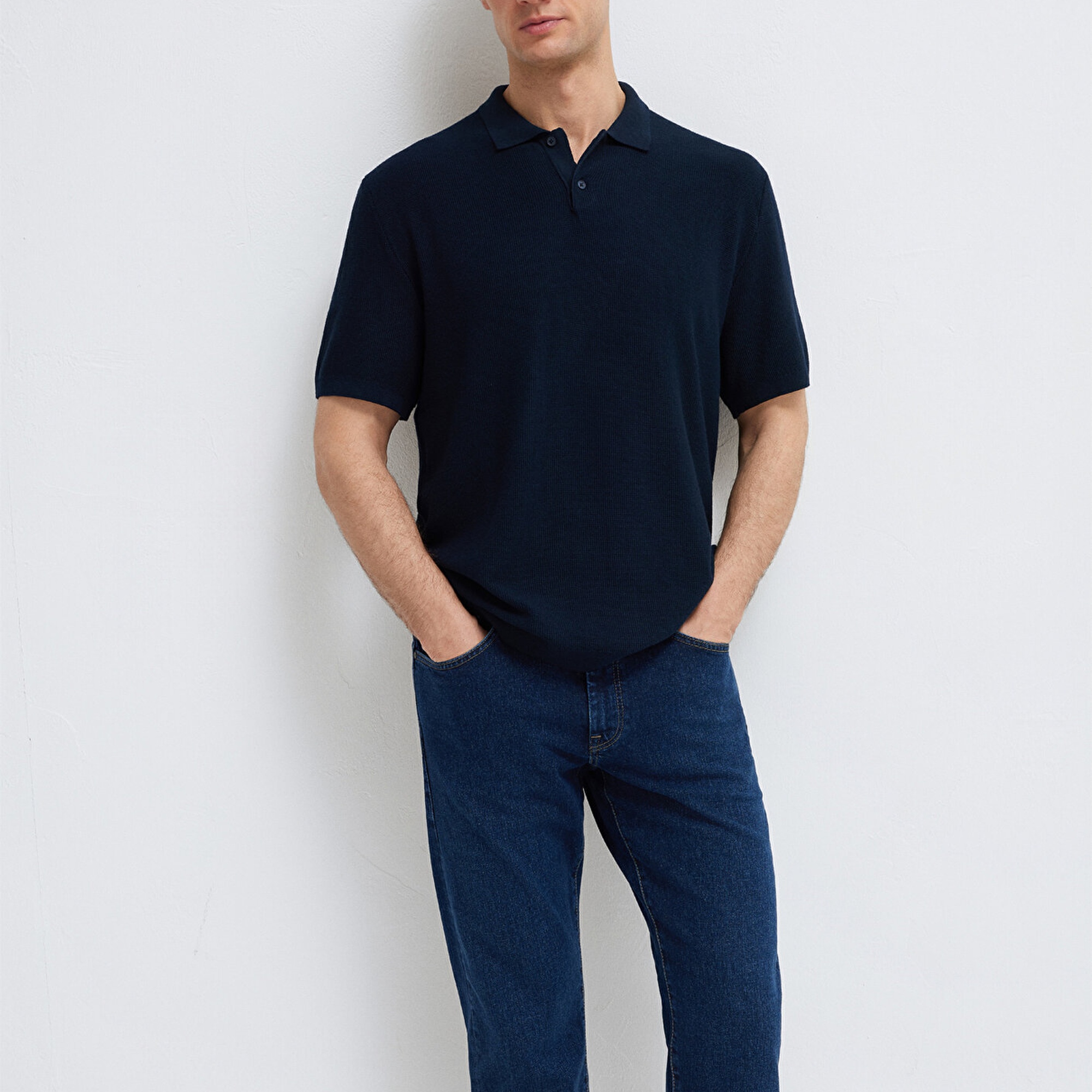 Mavi Lacivert Triko Polo 0710397-70490