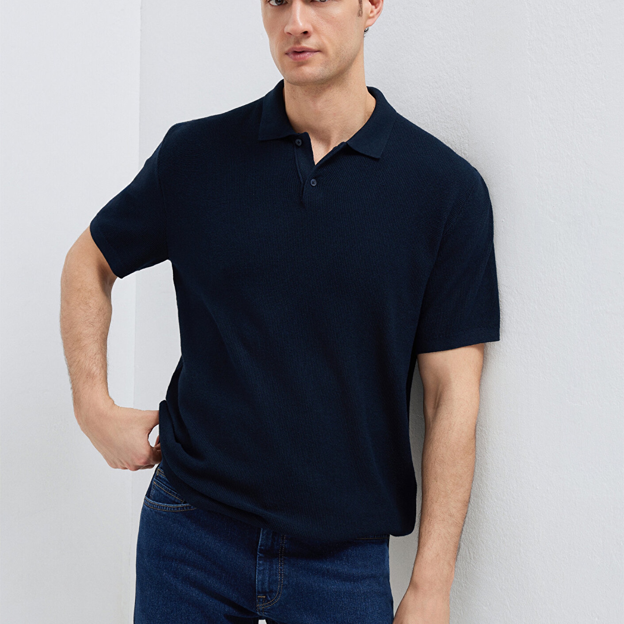 Mavi Lacivert Triko Polo 0710397-70490