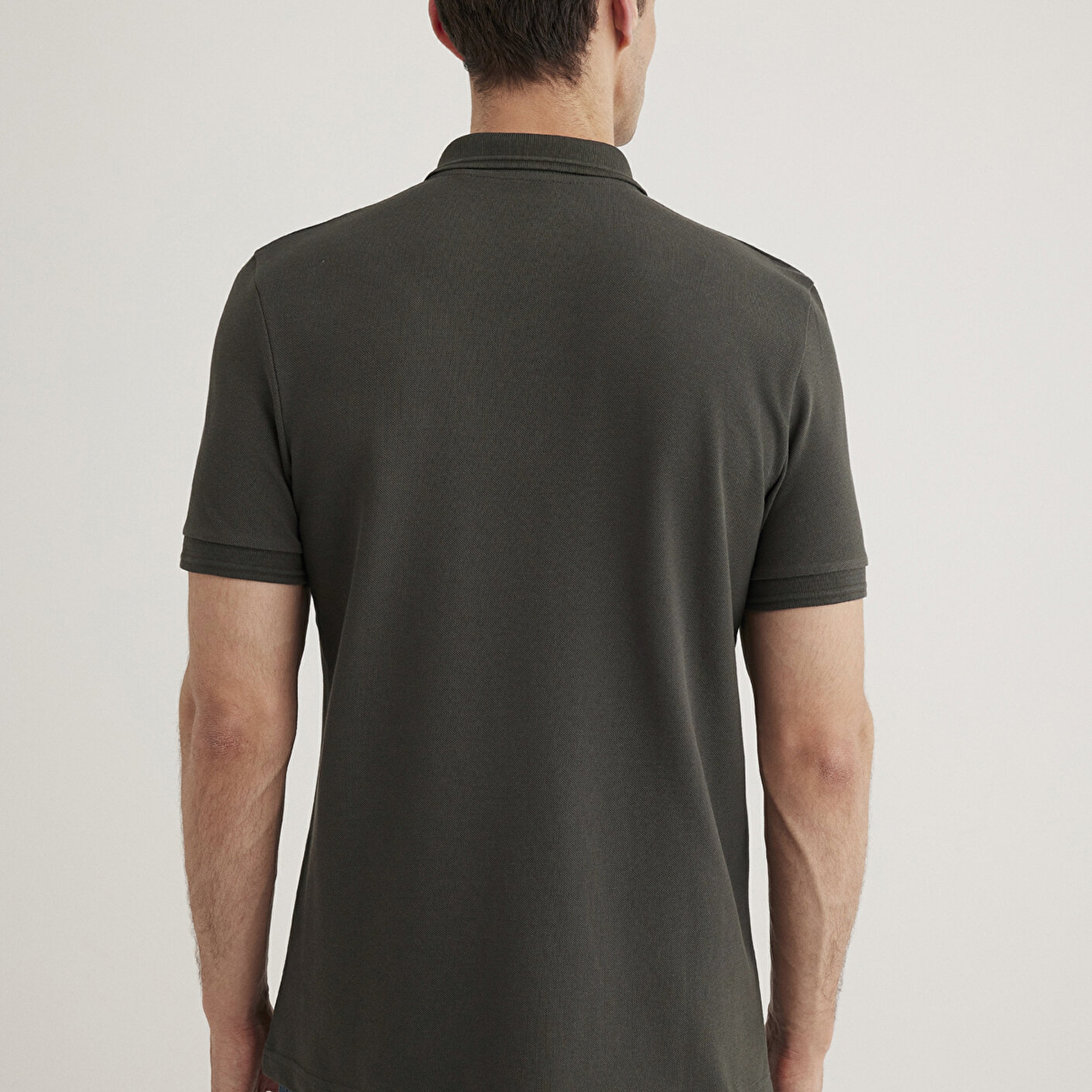 Mavi Yeşil Polo Tişört Slim Fit / Dar Kesim 064946-71587