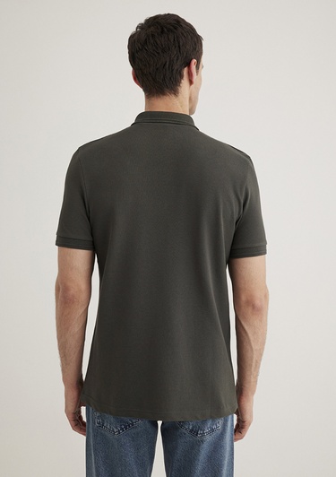  Mavi Yeşil Polo Tişört Slim Fit / Dar Kesim 064946-71587