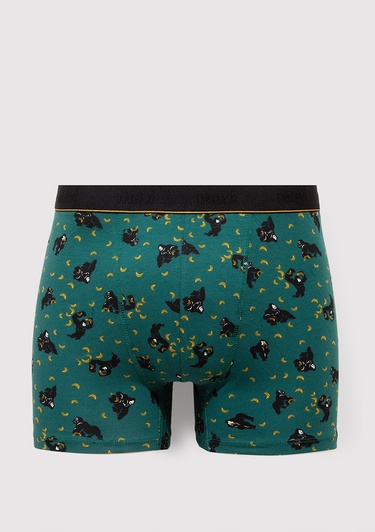  Mavi Goril Baskılı Yeşil Boxer 0912230-90781
