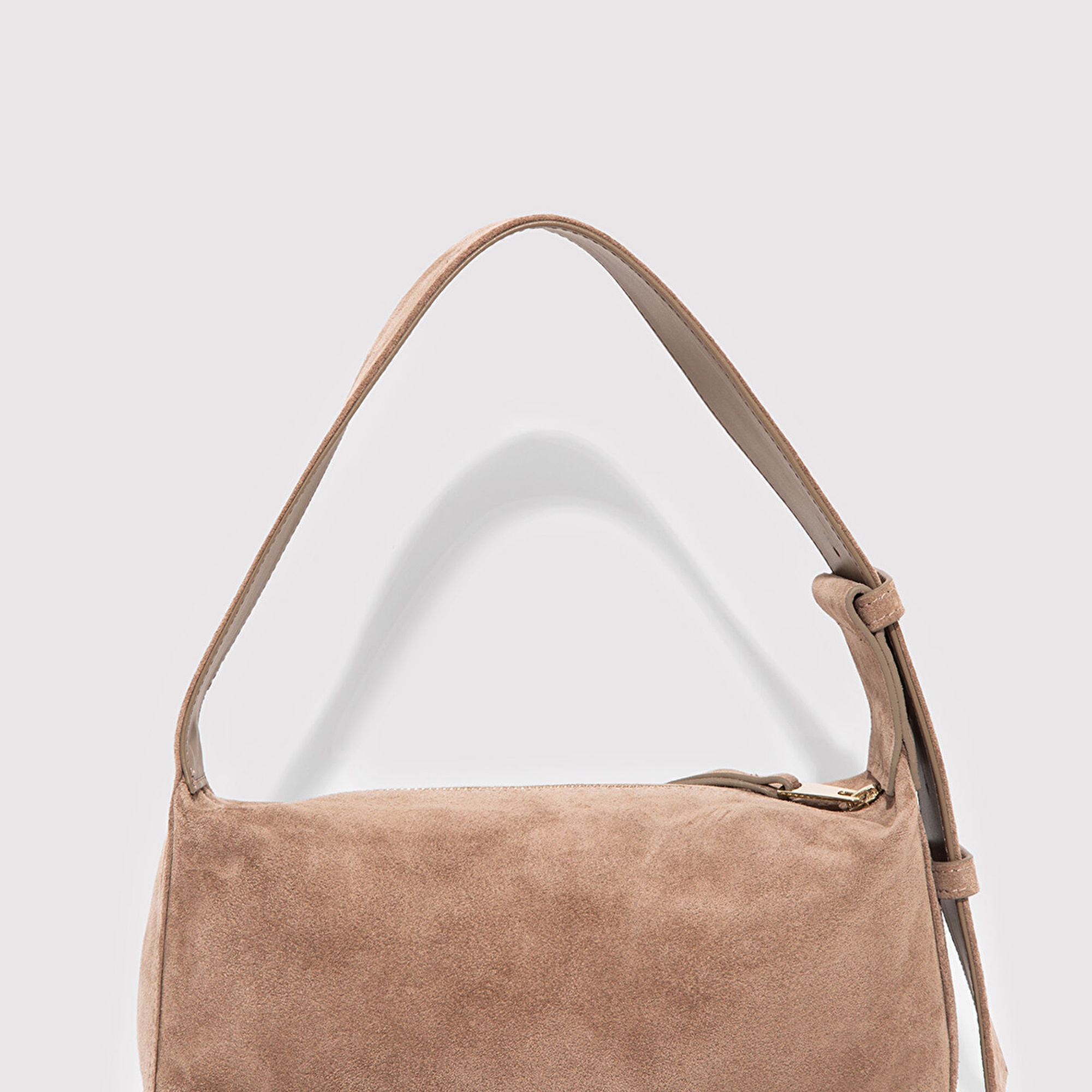 Mavi Süet Deri Kahverengi Kol Çantası 1913697-70367