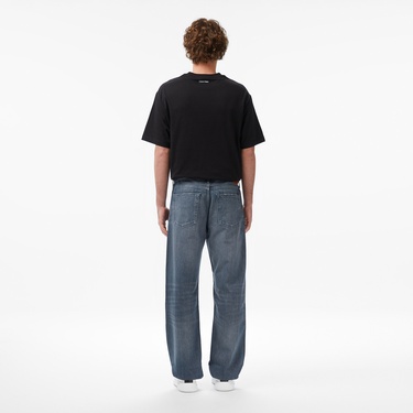  Calvin Klein 90S Straight Blue Ash Stone Erkek Gri Jean