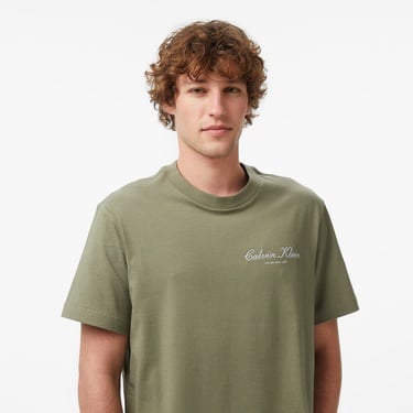  Calvin Klein 20S March Graphic Seasonal Erkek Haki T-Shirt