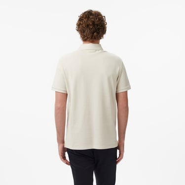  Calvin Klein Monogram Pique Erkek Bej Polo