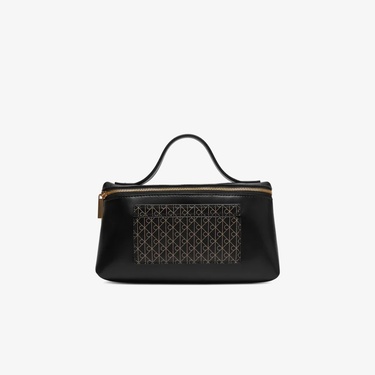  Calvin Klein Emblem Beauty Case Kadın Siyah Makyaj Çantası