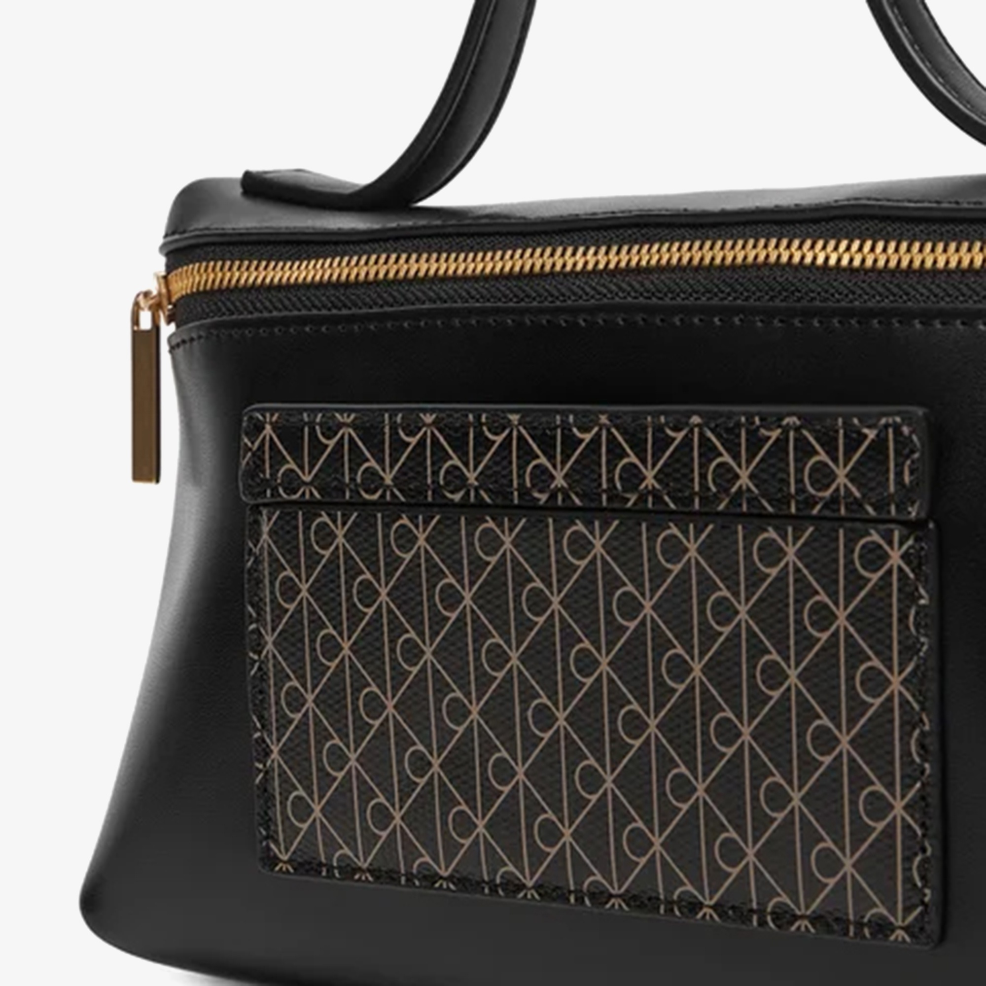 Calvin Klein Emblem Beauty Case Kadın Siyah Makyaj Çantası