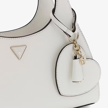  Guess Isobel Kadın Beyaz Omuz Çantası