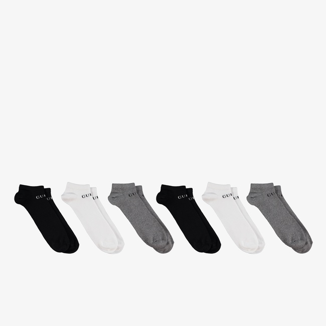  Guess Sneak Erkek Renkli 3'Lü Çorap