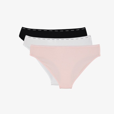  Guess Basic Brief Kadın Renkli 3'Lü Külot