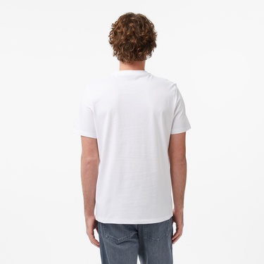  Guess Tiberio Aktif Oversize Fit Erkek Beyaz T-Shirt