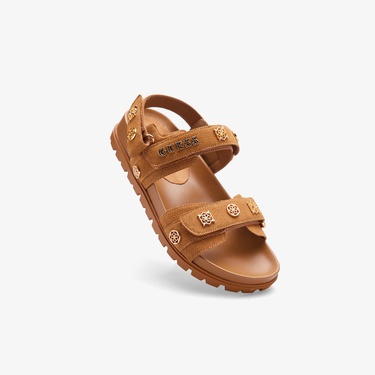  Guess Florizi Deri Kadın Kahverengi Sandalet