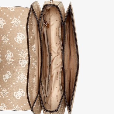 Guess Emelie Logo Kadın Bej Omuz Çantası
